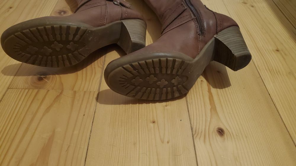 Cizme piele imblanite usor Caprice masura 36