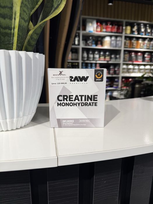 Raw Creatine Monohydrate 30 stick packs. Креатин.