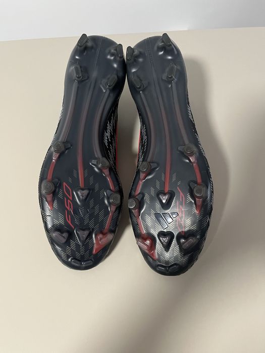 Бутонки: Adidas F50 ELITE LACELESS FG - Firm-ground football boots - core black lucid red core black