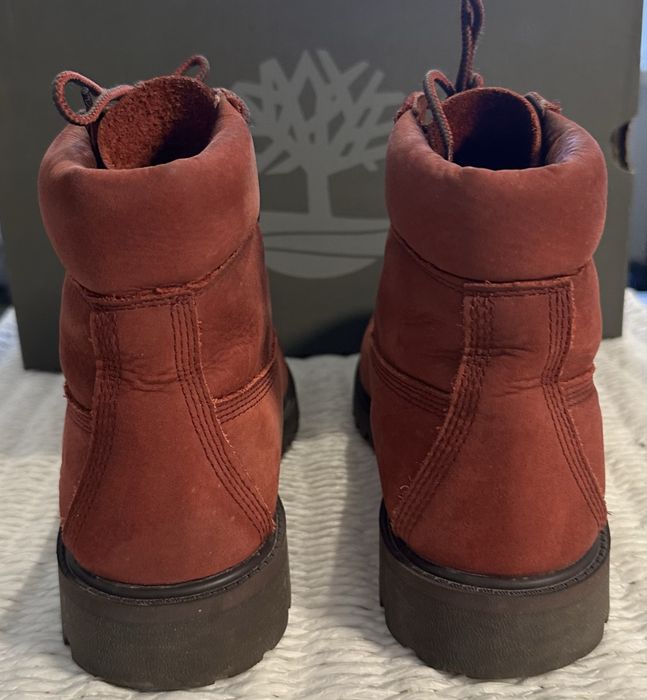 Timberland Premium 6 Inch Waterproof – Dark Red Nubuck