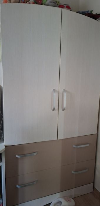 Set mobilier cameră copil – pat , dulap si comoda cu cant ABS