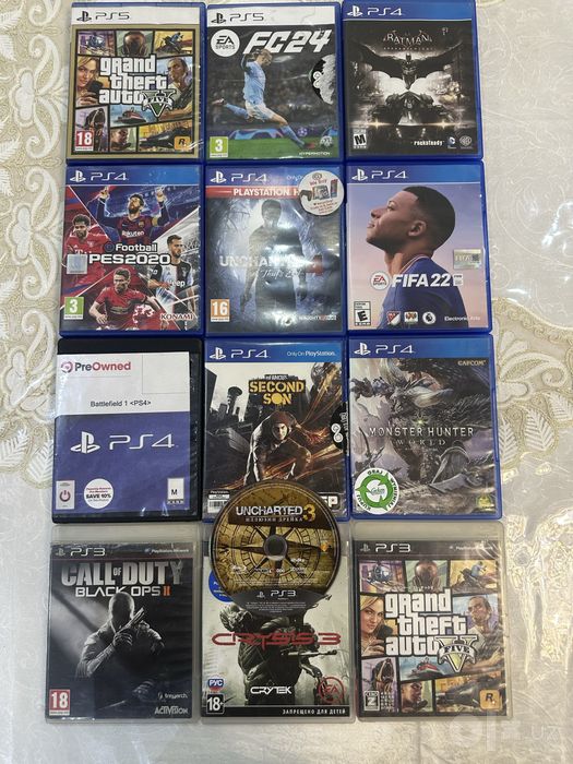 Продаются диски для Ps3 Ps4 Ps5