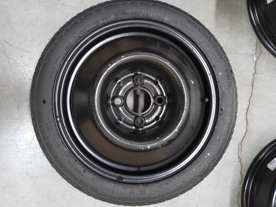 6 - 1 бр. Стоманени джанти 14" 4x100 с гуми 105/70R14 Seat Ibiza