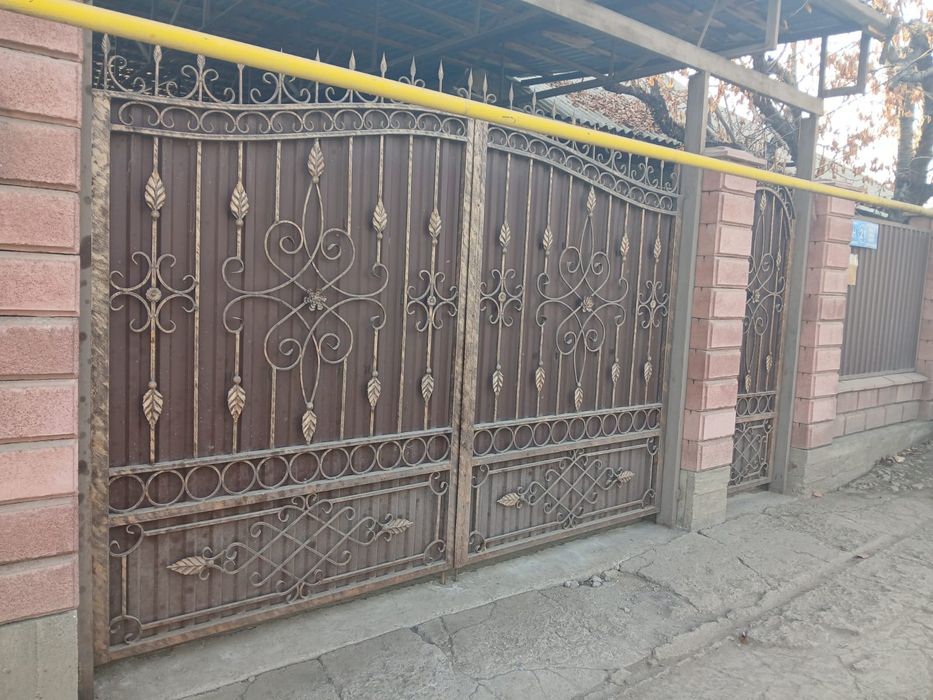 Ворота с забором