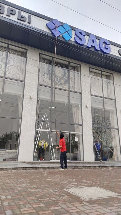 Мойка окон и фасадов. Мойка сендвич панел Moyka fasad