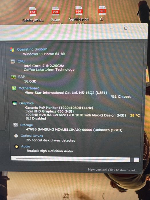 Laptop MSI gaming