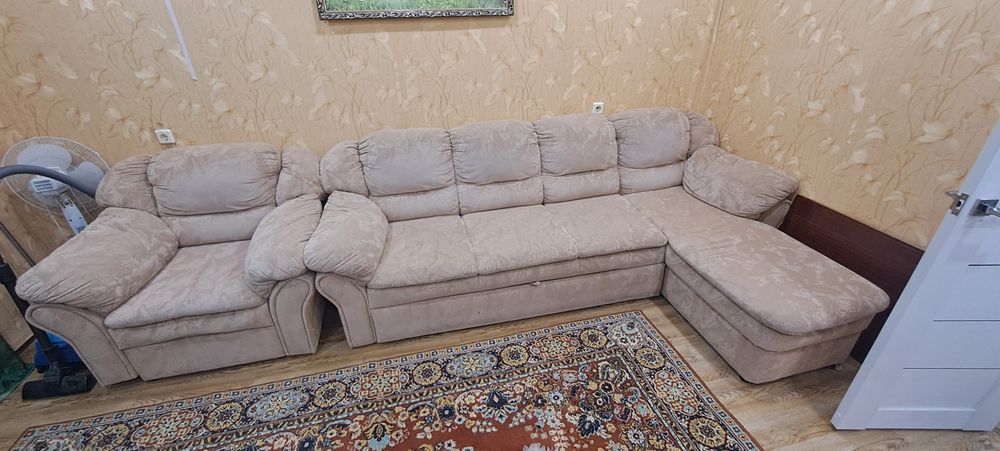 Продам диван раскладной с креслом