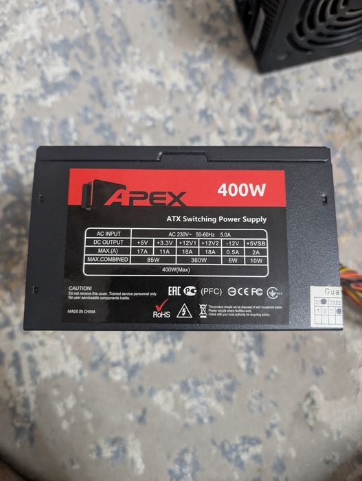 Блок питания Apex 400W ATX