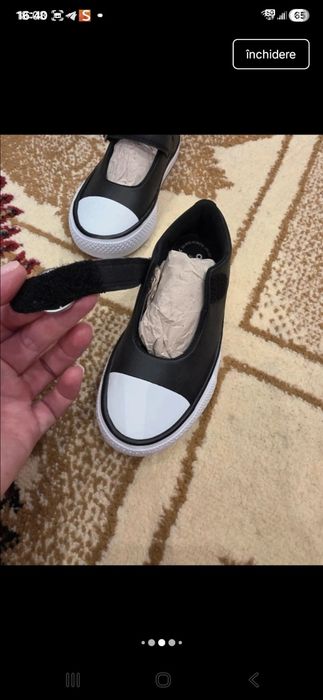 Converse noi, mărimea 25