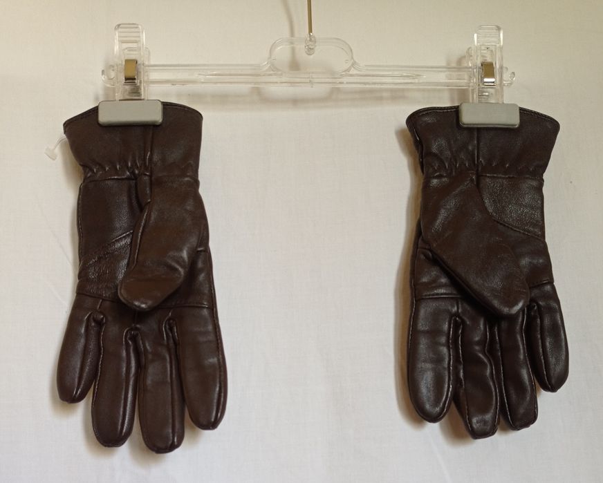 Manusi piele naturala maro S styled in Italy