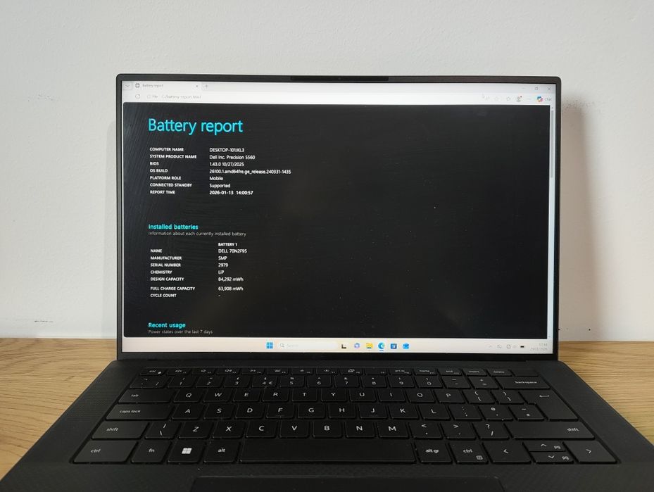 Dell Precision 5560 i7-11 32gb RAM T1200