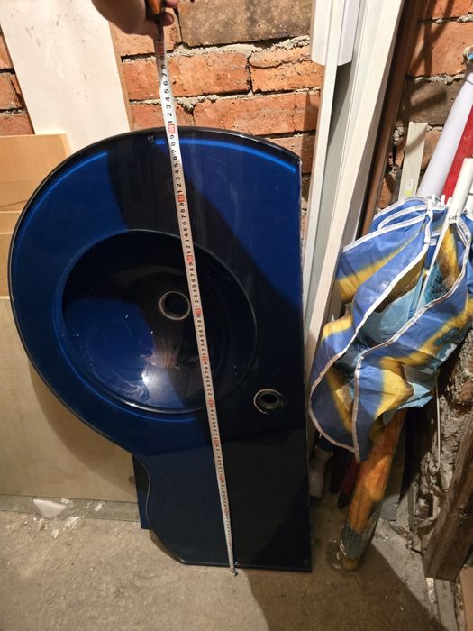 Мивка и плот от закалено стъкло