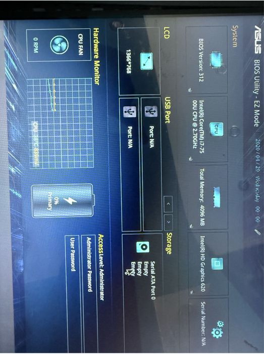 Placa de baza Asus S510u,provesor i7