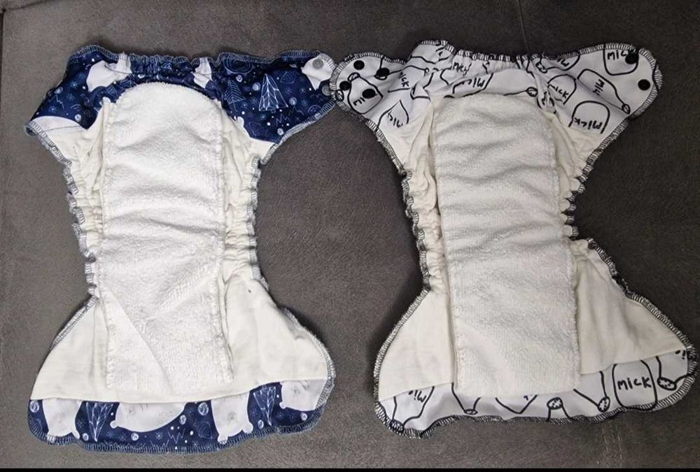 Set 8 scutece textile Baba+Boo, Happy Flute, Charlie Banana