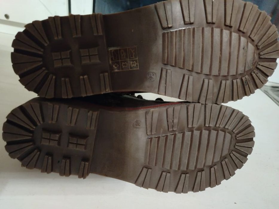 ботинки кожанные