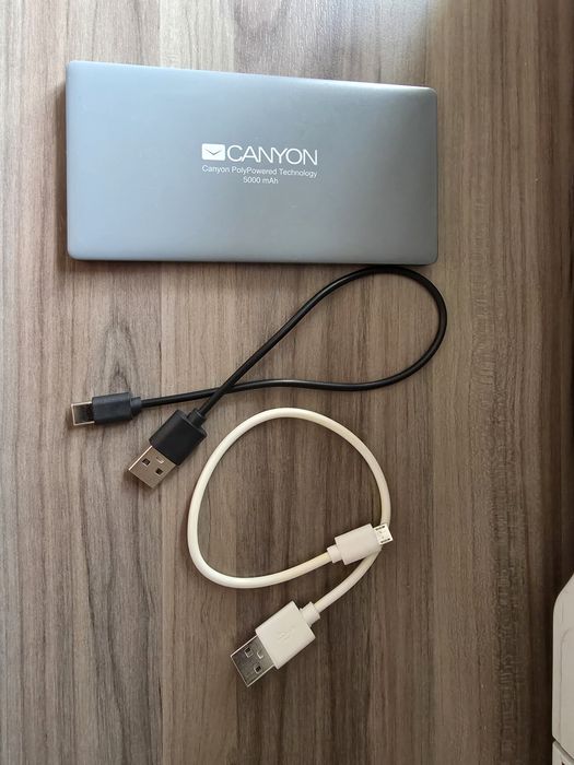 Външна батерия Canyon 5000 mAh slim