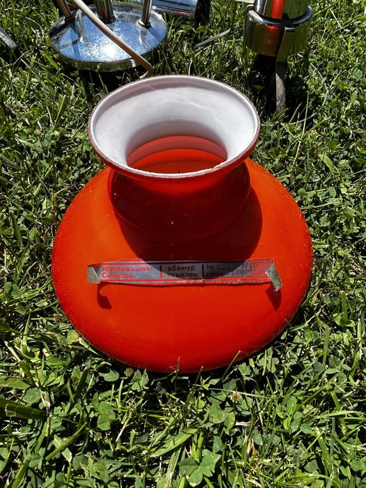 Ретро соц лампа/полилей кехлибар