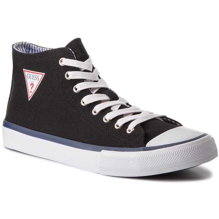 %ПРОМО% GUESS № 41-42-43 – Мъжки ежедневни обувки "BLACK LOGO" нови