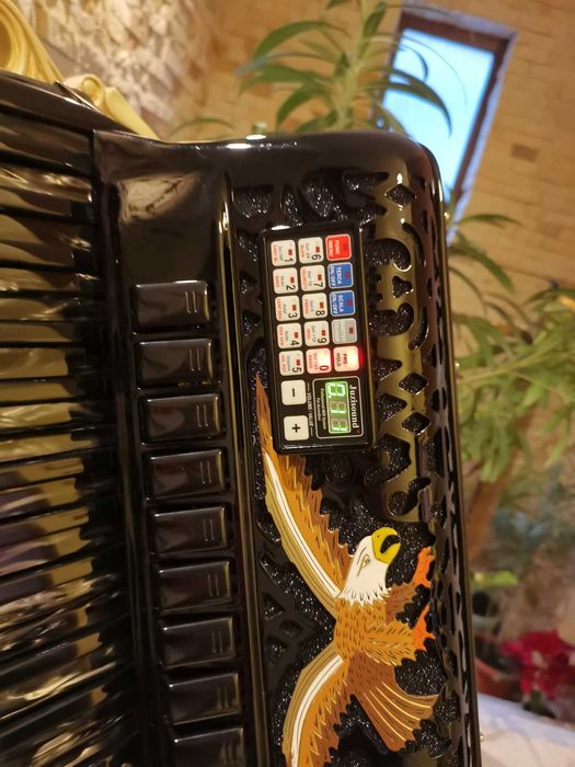 Acordeon Digital Brown Personalizat Impecabil Mecanica Basi