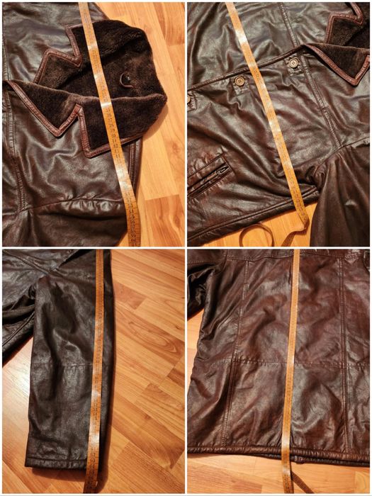 Cojoc piele naturală premium căprioară îmblănit XL