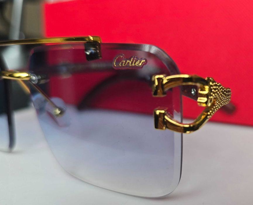 Ochelari de soare Cartier Leopard Blue