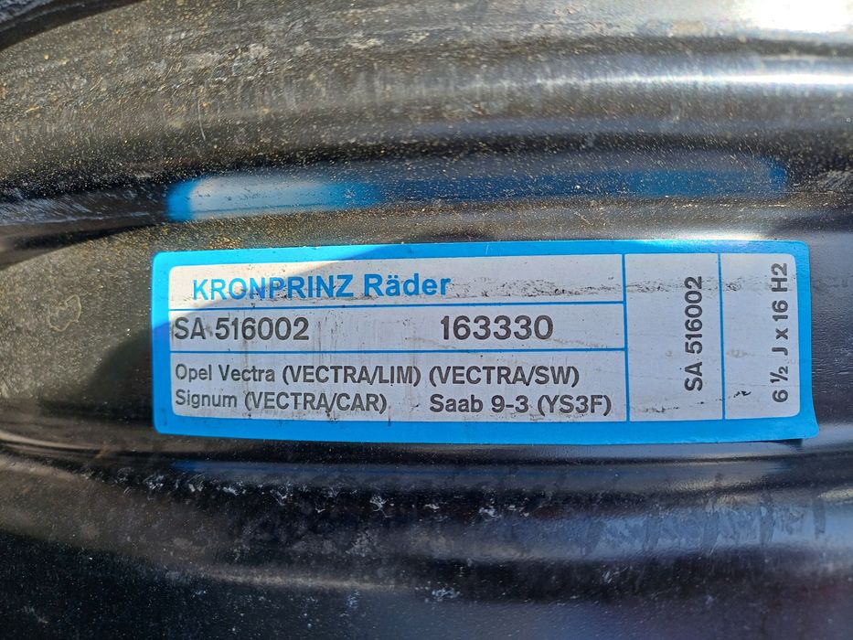jante TB 16 Opel Vectra c , zafira b ,Signum , Astra H,etc