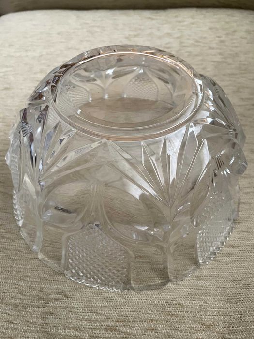 Vand bol cristal veritabil, model clasic, diam. aprox. 24cm, impecabil