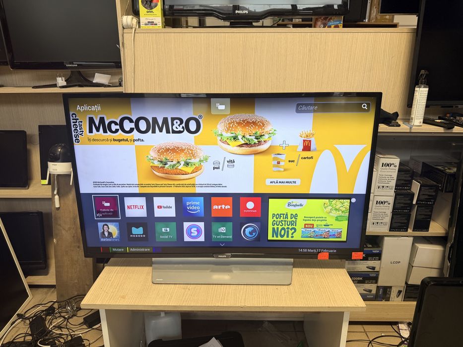Smart tv 4k Philips 108 cm —850 ron