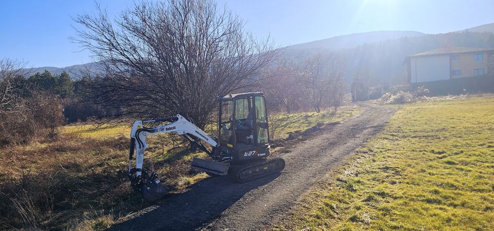 Услуги с мини багер Бобкат