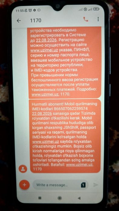 REDMI 9A 2GB/RAM 32GB/Rasmga tinik oladi