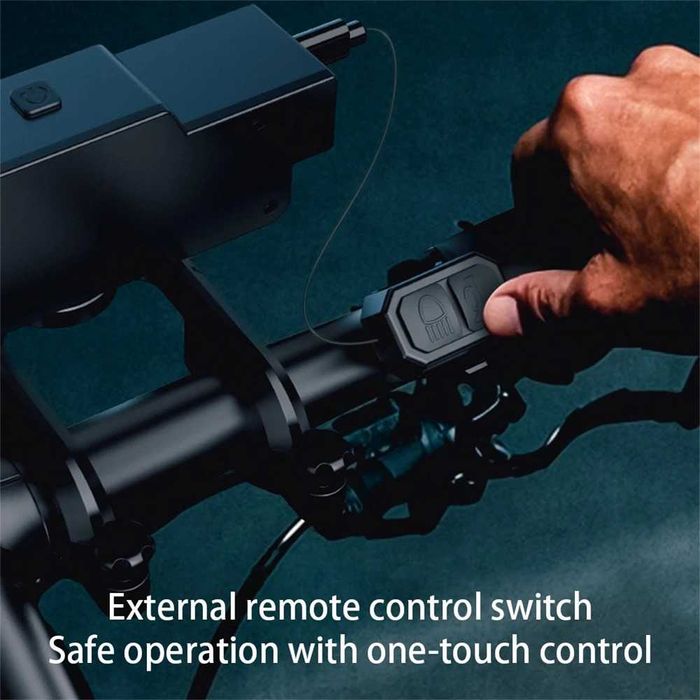 Ултра ярка 9 LED + 21 SMD светлина за велосипед, Фар, Клаксон, Батерия