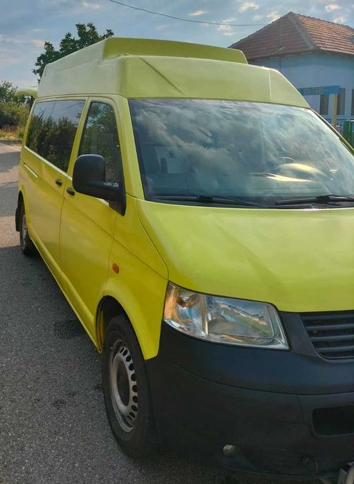 VW T5 2.5 diesel, inaltat, camper minimal 2 locuri, AC, schimb cu rulota