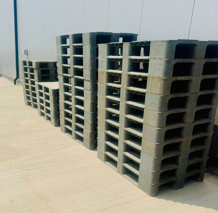 Paleți Plastic Tip Europalet 120x80 cm – Ideali Depozitare, Logistică, Transport, Export