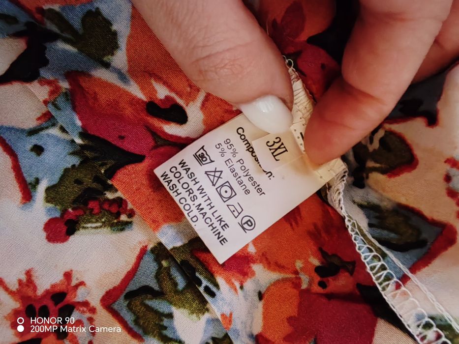 Rochie cu flori xxxl