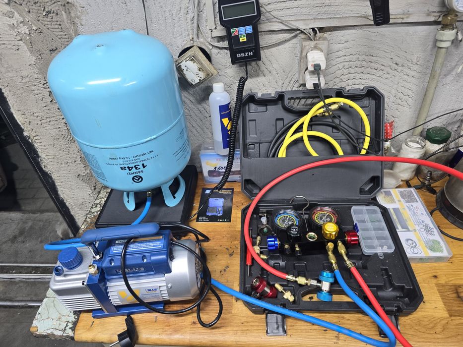 Заправка автокондиционеров, фреон