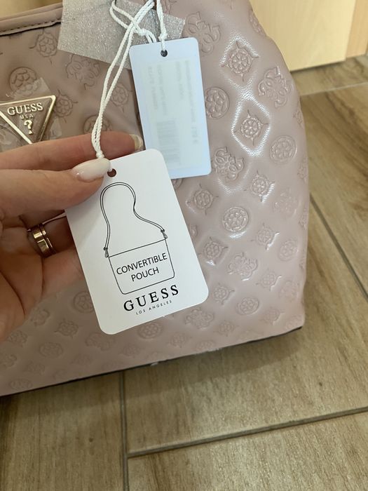 Geanta guess vikky pale rose noua