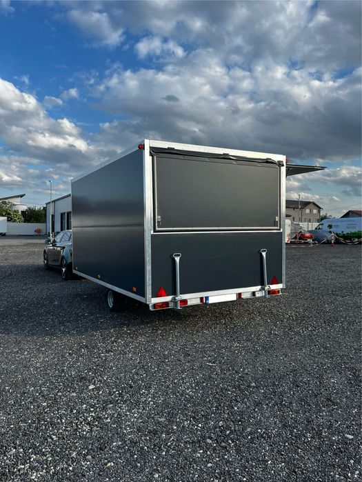 Rulota Comerciala Fast Food 4x2.5x2.3m, In Stoc Si La Comanda
