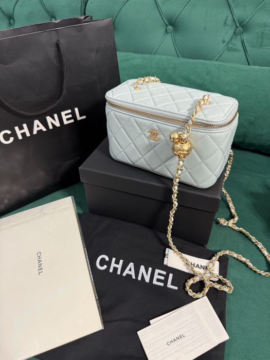 Geanta Chanel Vanity piele naturala 100% Full Box colectie noua