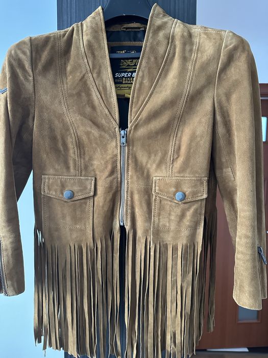 Geaca piele intoarsa naturala Superdry