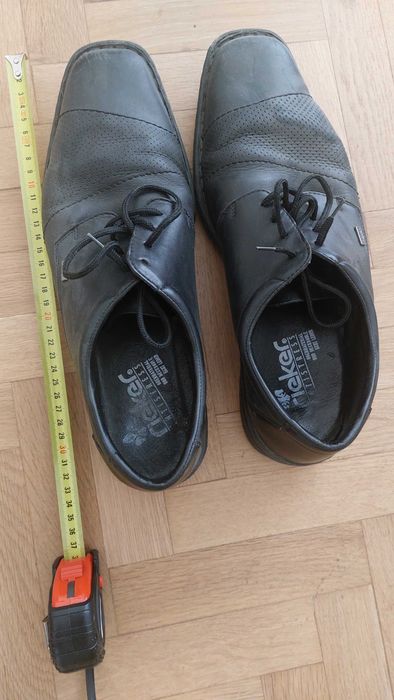 Официални черни обувки Rieker размер 47