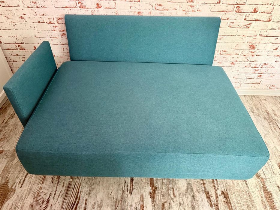 Canapea modulară Feydom Choice 1, culoare turcoaz, dimensiuni 135x215