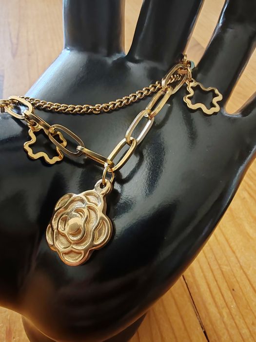 Дамска гривна позлатена