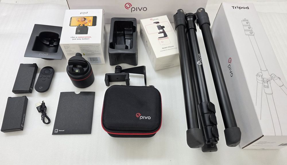 360° AI Стойка за Смартфон с Проследяване, Личен Оператор Pivo Pod