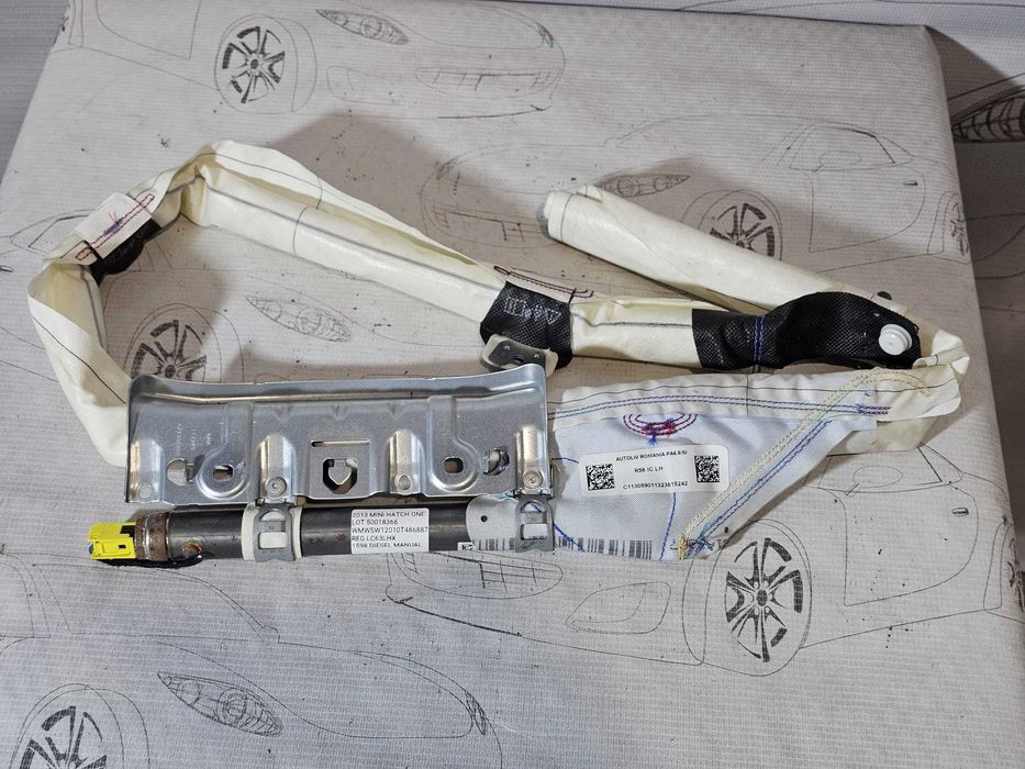 Airbag cortină stânga Mini Hatch R56 2005-2014 2013 1.6 D 66kW Cod OEM: A17320447020, 72127320447, 7320447 (5F3)