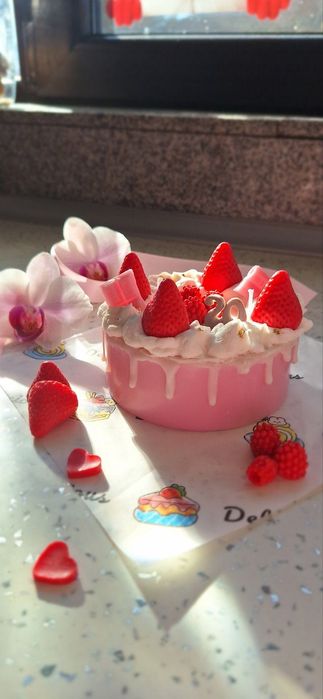 Соева свещ торта