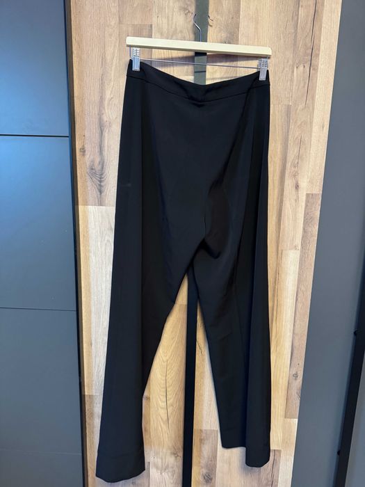 Бежов и черен офис панталони с широк крачол, H&M, 38 номер