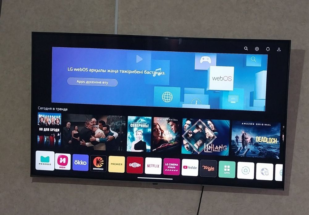 LG 140 см 4К smart tv телевизор