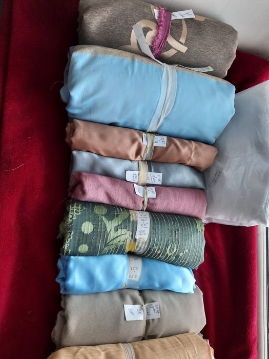 Остатки портьерной ткани для пэчворка