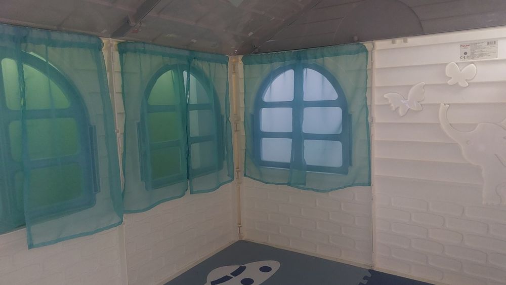 Casuta copii, Doloni, alb, 120x129x129cm