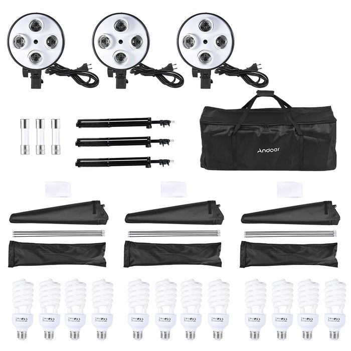 Lumini studio, kit softbox pentru studio, lumina difuza